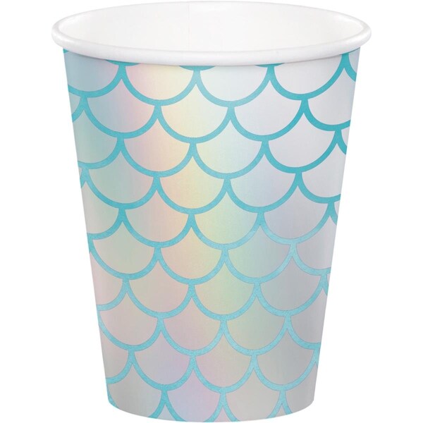 Omg Iridescent Mermaid Cups, 8PK OM1574199 - main